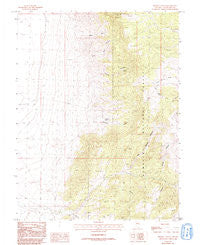 Sixmile Canyon Nevada Historical topographic map, 1:24000 scale, 7.5 X 7.5 Minute, Year 1986