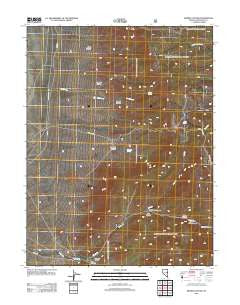 Sixmile Canyon Nevada Historical topographic map, 1:24000 scale, 7.5 X 7.5 Minute, Year 2012