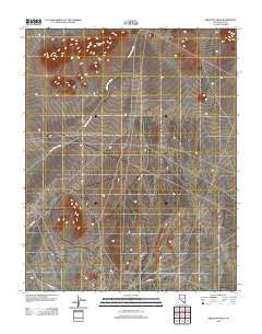 Skeleton Hills Nevada Historical topographic map, 1:24000 scale, 7.5 X 7.5 Minute, Year 2012