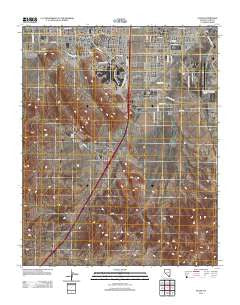 Sloan Nevada Historical topographic map, 1:24000 scale, 7.5 X 7.5 Minute, Year 2012