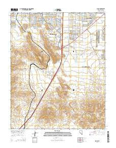 Sloan Nevada Current topographic map, 1:24000 scale, 7.5 X 7.5 Minute, Year 2015