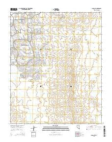 Sloan NE Nevada Current topographic map, 1:24000 scale, 7.5 X 7.5 Minute, Year 2015