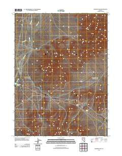 Smelser Pass Nevada Historical topographic map, 1:24000 scale, 7.5 X 7.5 Minute, Year 2011