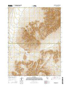 Smelser Pass Nevada Current topographic map, 1:24000 scale, 7.5 X 7.5 Minute, Year 2014