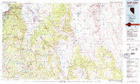 Smith Valley Nevada Historical topographic map, 1:100000 scale, 30 X 60 Minute, Year 1985
