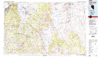 Smith Valley Nevada Historical topographic map, 1:100000 scale, 30 X 60 Minute, Year 1985