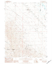 Snow Gulch Nevada Historical topographic map, 1:24000 scale, 7.5 X 7.5 Minute, Year 1984