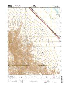Snow Gulch Nevada Current topographic map, 1:24000 scale, 7.5 X 7.5 Minute, Year 2014
