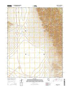 Sodaville Nevada Current topographic map, 1:24000 scale, 7.5 X 7.5 Minute, Year 2014