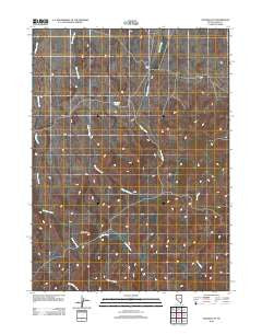 Soldier Cap Nevada Historical topographic map, 1:24000 scale, 7.5 X 7.5 Minute, Year 2012