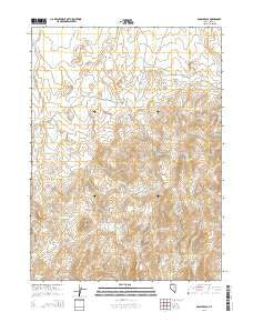 Soldier Cap Nevada Current topographic map, 1:24000 scale, 7.5 X 7.5 Minute, Year 2014