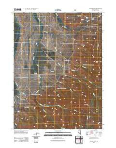 Soldier Peak Nevada Historical topographic map, 1:24000 scale, 7.5 X 7.5 Minute, Year 2012