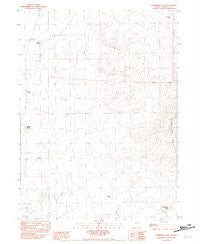 Sombrero Peak Nevada Historical topographic map, 1:24000 scale, 7.5 X 7.5 Minute, Year 1982