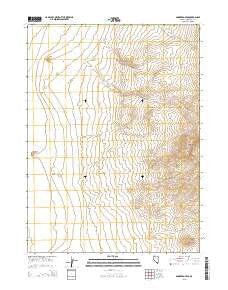 Sombrero Peak Nevada Current topographic map, 1:24000 scale, 7.5 X 7.5 Minute, Year 2015