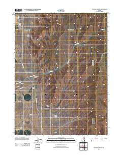 Sonoma Canyon Nevada Historical topographic map, 1:24000 scale, 7.5 X 7.5 Minute, Year 2011