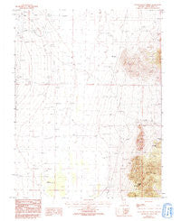 South Bastian Spring Nevada Historical topographic map, 1:24000 scale, 7.5 X 7.5 Minute, Year 1986