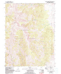 South Schell Peak Nevada Historical topographic map, 1:24000 scale, 7.5 X 7.5 Minute, Year 1981