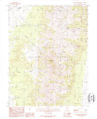 South Shoshone Peak Nevada Historical topographic map, 1:24000 scale, 7.5 X 7.5 Minute, Year 1988