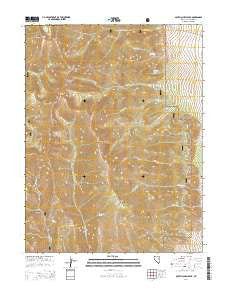 South Schell Peak Nevada Current topographic map, 1:24000 scale, 7.5 X 7.5 Minute, Year 2014