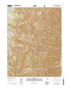South Toiyabe Peak Nevada Current topographic map, 1:24000 scale, 7.5 X 7.5 Minute, Year 2014