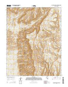 South of Delamar Lake Nevada Current topographic map, 1:24000 scale, 7.5 X 7.5 Minute, Year 2014