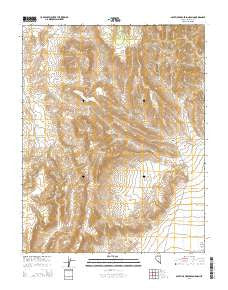 South of Gregerson Basin Nevada Current topographic map, 1:24000 scale, 7.5 X 7.5 Minute, Year 2015
