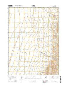 South of McDermitt Nevada Current topographic map, 1:24000 scale, 7.5 X 7.5 Minute, Year 2015