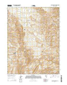 Spanish Springs Peak Nevada Current topographic map, 1:24000 scale, 7.5 X 7.5 Minute, Year 2014