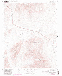 Specter Range NW Nevada Historical topographic map, 1:24000 scale, 7.5 X 7.5 Minute, Year 1961