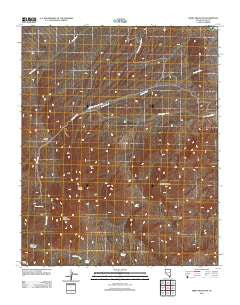 Spirit Mountain Nevada Historical topographic map, 1:24000 scale, 7.5 X 7.5 Minute, Year 2012