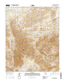 Spirit Mountain Nevada Current topographic map, 1:24000 scale, 7.5 X 7.5 Minute, Year 2014