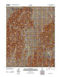 Split Mountain Nevada Historical topographic map, 1:24000 scale, 7.5 X 7.5 Minute, Year 2012