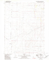 Spring Creek Flat NW Nevada Historical topographic map, 1:24000 scale, 7.5 X 7.5 Minute, Year 1981