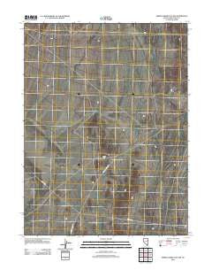 Spring Creek Flat NW Nevada Historical topographic map, 1:24000 scale, 7.5 X 7.5 Minute, Year 2012