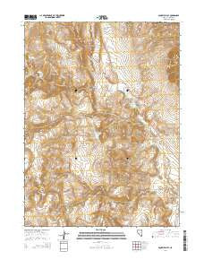 Squaw Valley Nevada Current topographic map, 1:24000 scale, 7.5 X 7.5 Minute, Year 2014