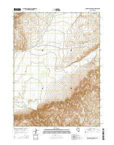 Squaw Valley Ranch Nevada Current topographic map, 1:24000 scale, 7.5 X 7.5 Minute, Year 2014