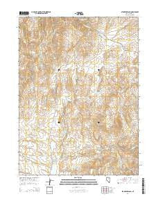 Stampede Ranch Nevada Current topographic map, 1:24000 scale, 7.5 X 7.5 Minute, Year 2014