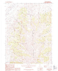 Star Peak Nevada Historical topographic map, 1:24000 scale, 7.5 X 7.5 Minute, Year 1987