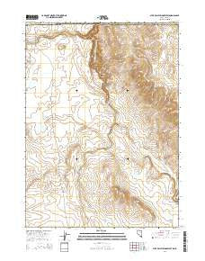 Star Valley Ridge West Nevada Current topographic map, 1:24000 scale, 7.5 X 7.5 Minute, Year 2014