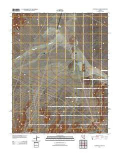 Stonewall Pass Nevada Historical topographic map, 1:24000 scale, 7.5 X 7.5 Minute, Year 2011