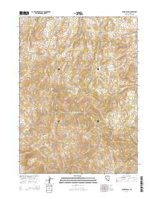 Stormy Peak Nevada Current topographic map, 1:24000 scale, 7.5 X 7.5 Minute, Year 2014