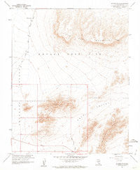 Striped Hills Nevada Historical topographic map, 1:24000 scale, 7.5 X 7.5 Minute, Year 1961