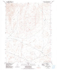 Sugarloaf Knob Nevada Historical topographic map, 1:24000 scale, 7.5 X 7.5 Minute, Year 1981