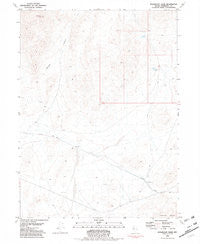 Sugarloaf Knob Nevada Historical topographic map, 1:24000 scale, 7.5 X 7.5 Minute, Year 1981