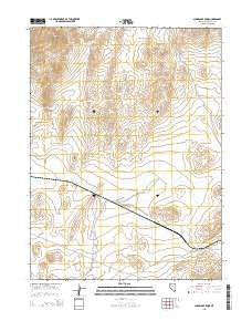 Sugarloaf Knob Nevada Current topographic map, 1:24000 scale, 7.5 X 7.5 Minute, Year 2015