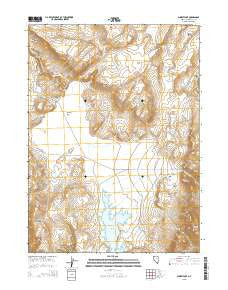 Summit Lake Nevada Current topographic map, 1:24000 scale, 7.5 X 7.5 Minute, Year 2015