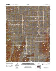 Summit Station Nevada Historical topographic map, 1:24000 scale, 7.5 X 7.5 Minute, Year 2012