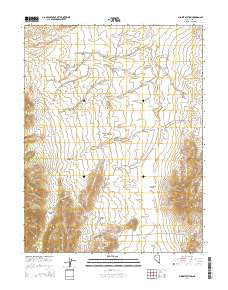 Summit Station Nevada Current topographic map, 1:24000 scale, 7.5 X 7.5 Minute, Year 2014