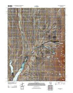 Sunnyside Nevada Historical topographic map, 1:24000 scale, 7.5 X 7.5 Minute, Year 2012