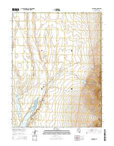 Sunnyside Nevada Current topographic map, 1:24000 scale, 7.5 X 7.5 Minute, Year 2014